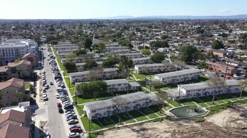 Watts Public Housing Stock Footage 237573104