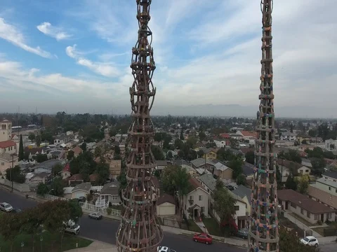 The Watts Towers (Close) 動画素材 76164217