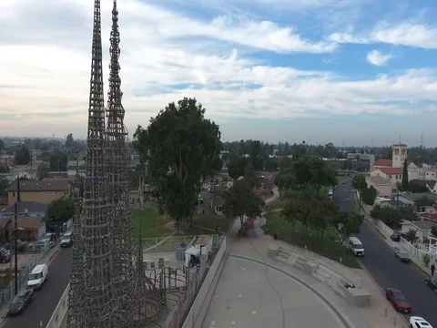 The Watts Towers Stock Footage