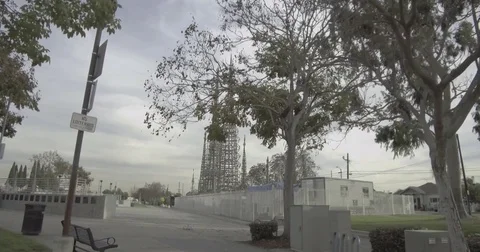Watts Towers - Tracking Through The State Historic Park Stock Footage 85312857