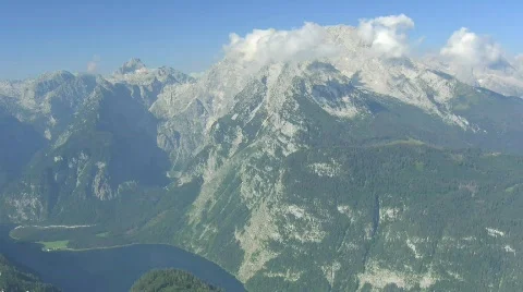 Watzmann, Koenigssee from Jenner Stock Footage 829888