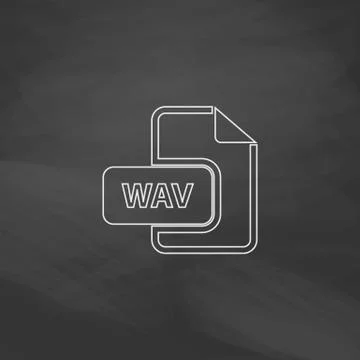 WAV computer symbol Illustrazione stock