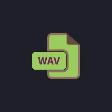 WAV computer symbol Illustrazione stock