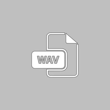 WAV computer symbol Illustrazione stock