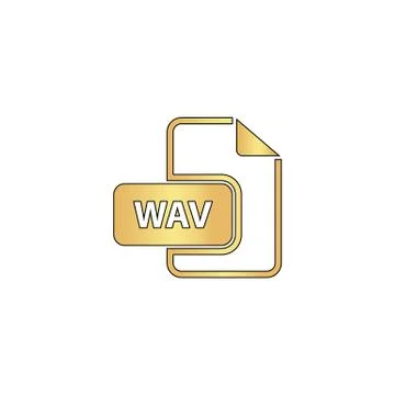 WAV computer symbol Stock Illustration