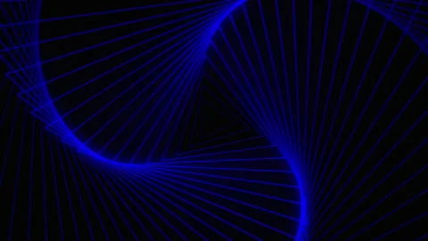 Wave 3 Dark Blue Video stock 151345256