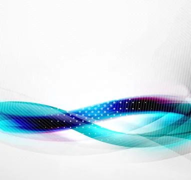 Wave absract layout design Stock Illustration