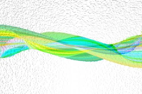 Wave abstract 3d Stock Illustration