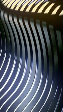 Wave abstract background. Bright colored reflections on dark metallic surface Stock Illustration