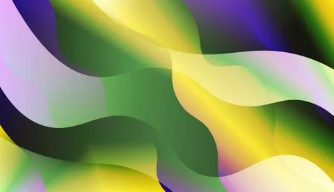 Wave Abstract Background. For Creative Templates, Cards, Color Covers Set. Ve Stock Illustration