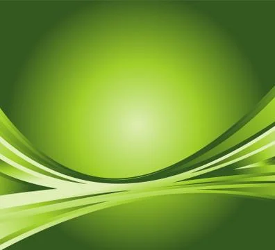 Wave abstract background on the green Stock Illustration