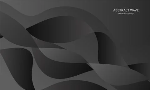 Wave abstract background. Shiny wave with lines. Curved wavy line, smooth str イラスト素材