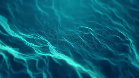 Wave abstract blue background loop 4k UHD video Stock Footage 112375869