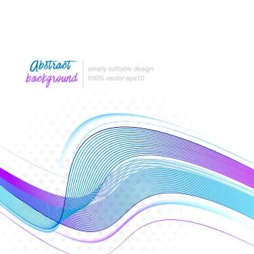 Wave abstract vector background. Illustrazione stock