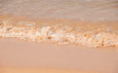 Wave &amp;amp; Sand beach background , holiday or relax in summer concept. Stock Photos