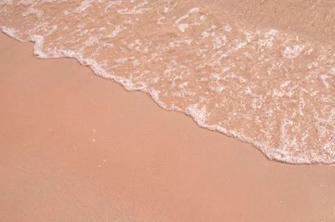 Wave &amp;amp; Sand beach background , holiday or relax in summer concept. Stock Photos