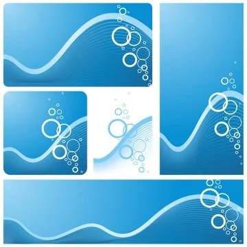 Wave And Bubbles Stock Illustration