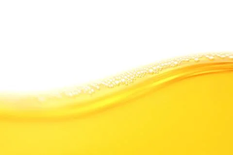 Wave and bubbles over white Stock Photos