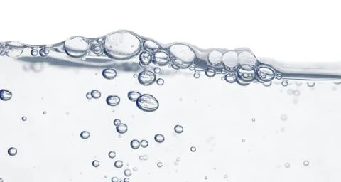 Wave and bubbles Stock Photos