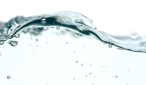 Wave and bubbles Stock Photos