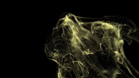  wave and light abstract background. Cyber or technology background. Stock Footage 242243296