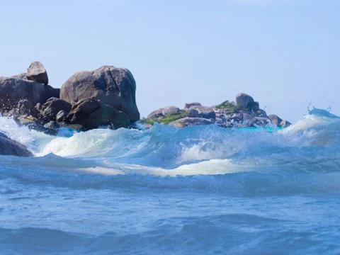 Wave and sand background Stock-Fotos