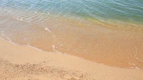 Wave and sand beach Video stock 4130503