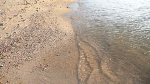 Wave and sand beach Video stock 4663189