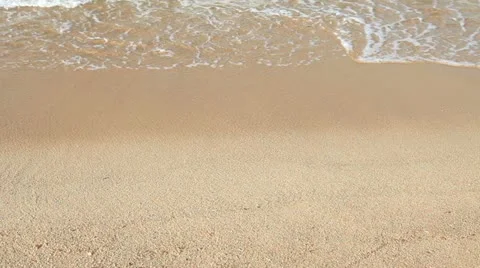 Wave and sand beach Stock Footage 10809708