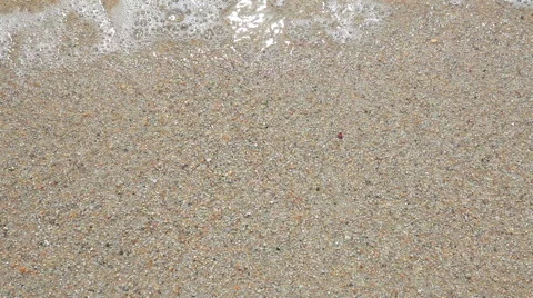 Wave and sand beach Video stock 41296677