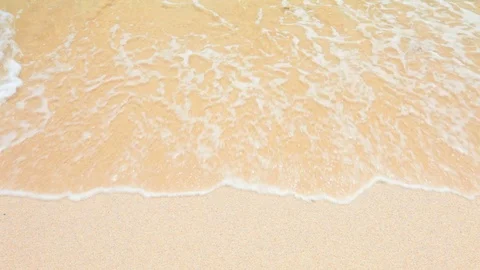 Wave and sand beach Video stock 72979182