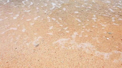 Wave and sand beach Video stock 72979218