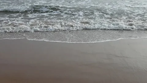 Wave and sand beach Stock Footage 303190489