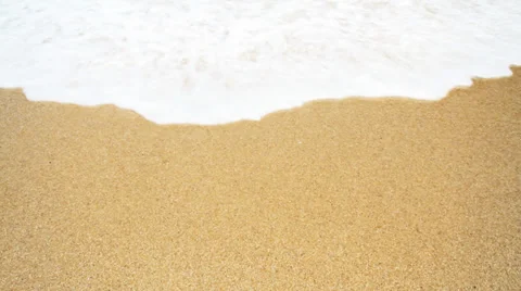 Wave And Sand At The Tropical Beach Stock Footage