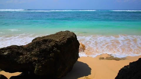 Wave And Sand At The Tropical Beach 動画素材 44285000