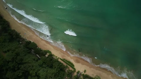 Wave and surfer Beach in the Philippines Stock Footage 274722012