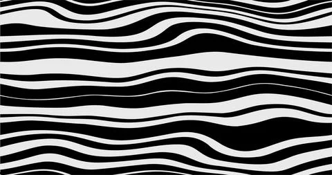 Wave and wavy zigzag pattern lines Stock Illustration