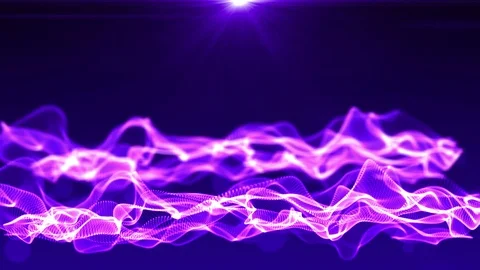 Wave animation purple background of particle seamless. Stock Footage 88701864