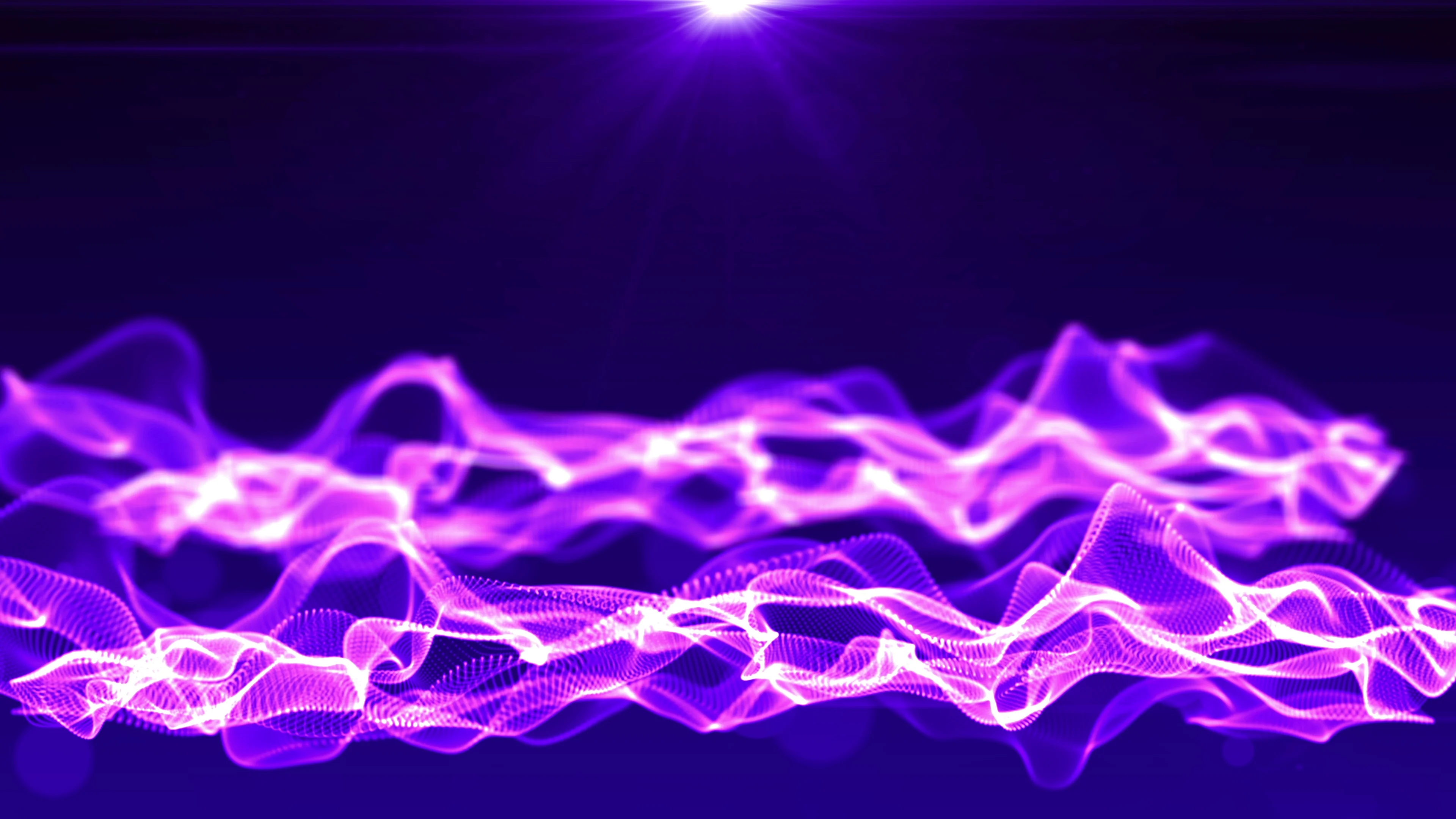 Wave animation purple background of part... | Stock Video | Pond5
