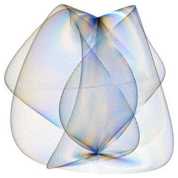 Wave asymmetrical mathematical vector form Stock Illustration