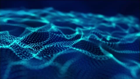 Wave background abstract of particle form annimation. Stock Footage 86497575