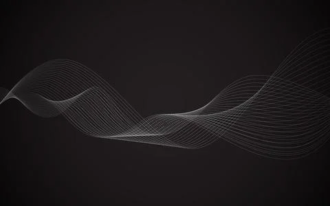 Wave background. Digital frequency lines. Wavy lines for brochure and flyer.. Stock Illustration