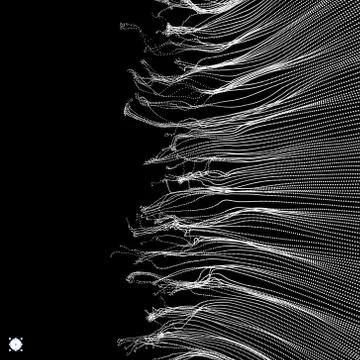 Wave Background. Ripple Grid. Abstract Vector Illustration. Illustration with Stock Illustration