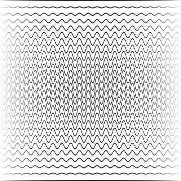 Wave background, transition of sound waves with different amplitudes and phases Stock Illustration