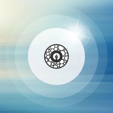 Wave background. Water surface. Vector illustration with place for text. Stock Illustration