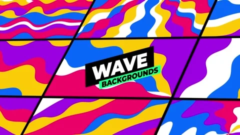 Wave Backgrounds Стоковые After Effects