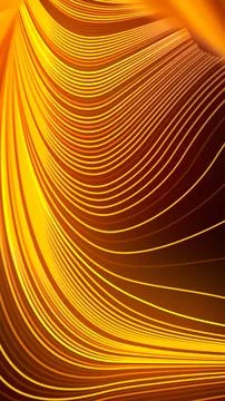 Wave band geometric pattern. Modern style abstraction. 3d rendering 스톡 일러스트