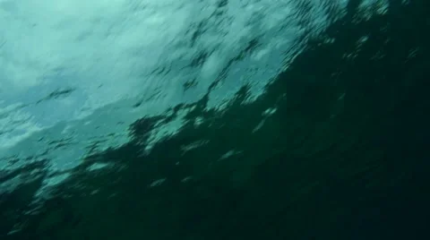 Wave barrel seen from inside in slowmotion Stock Footage 68096708