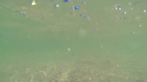 In the wave. Beach background. Stock Footage 37356437