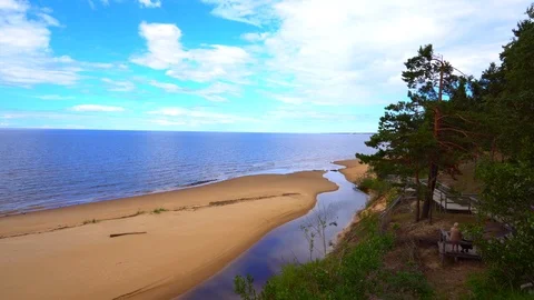 Wave on the beach Video stock 91375018